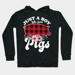 Just a Boy Who Loves Pigs Hoodie